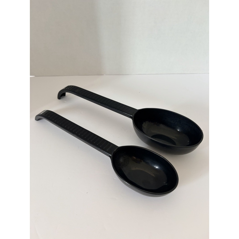 Weight Watchers Measuring Ladle Spoon 1/2 & 1 Cup Portion Control Blk Long Handl